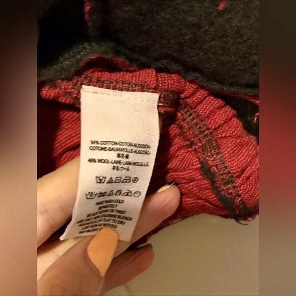 RARE Free People Brown With Red Damask Design Cardigan - Picture 4 of 4